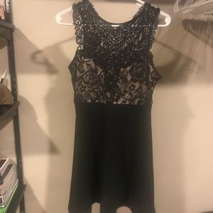 Black lace dress